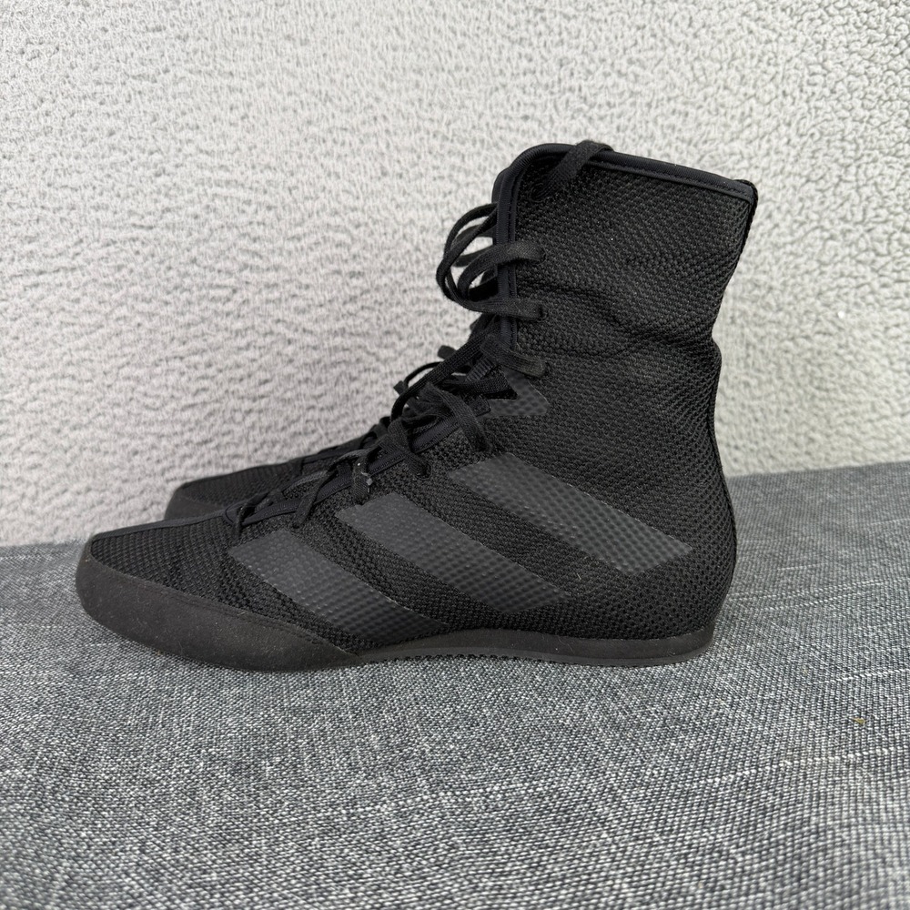 Adidas Boxing Shoes Mens 11 Black Box Hog 3 High Top Mesh Training F99921